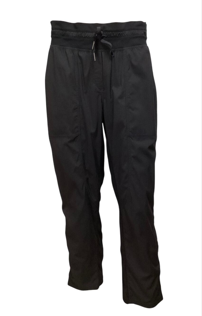 Lululemon Black Dance Studio Pant Drawstring Cinch Hem Lightweight Activewear 8